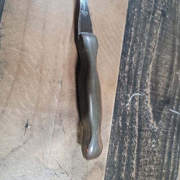 Cutco 1026 Carving Fork Classic Brown/Orange Handle USA - Picture 4 of 6